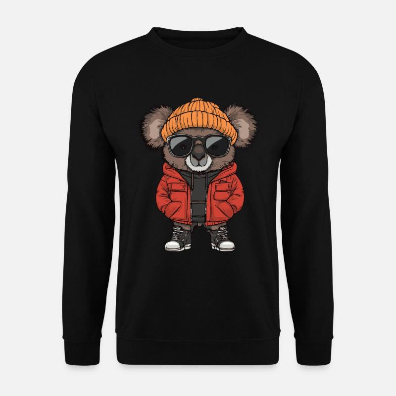 Koala Cool Comic - Unisex Sweatshirt - black