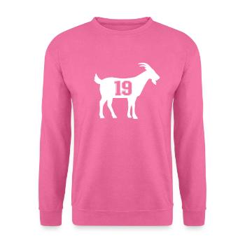 Ziege 19 G.O.A.T. Nummer neunzehn Ziege - Unisex Pullover - Pink - Vorne
