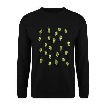 Hopfen Biertrinker Herrenbrauen IPA Hopfen - Unisex Pullover - Schwarz - Vorne - Alina (178cm) & Michal (187cm)