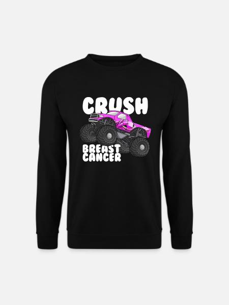 Crush Breast Cancer Brustkrebs-Bewusstsein - Unisex Pullover - Schwarz
