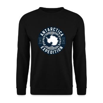 Familienkreuzfahrturlaub der Antarktis-Expedition - Unisex Pullover - Schwarz - Vorne - Alina (178cm) & Michal (187cm)