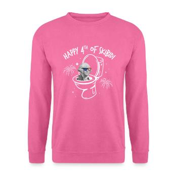 Happy 4th of Skibidi Washington Skibidi ToiletteTe - Unisex Pullover - Pink - Vorne