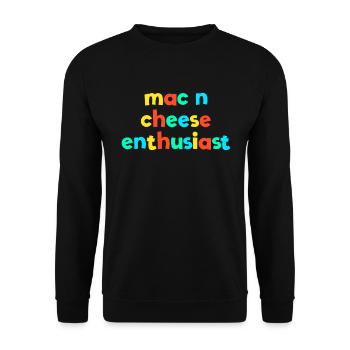Mac N Cheese Enthusiast Kid Core Funny Brat GKen - Unisex Sweatshirt - black - Front - Alina (178cm) & Michal (187cm)