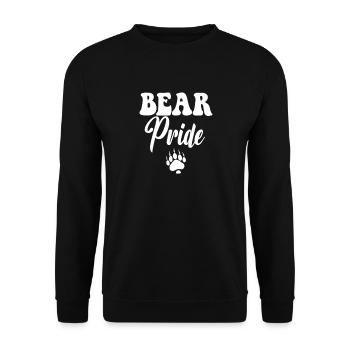 Bear Pride High School Bears Sports Team Bears - Unisex Sweatshirt - black - Front - Alina (178cm) & Michal (187cm)