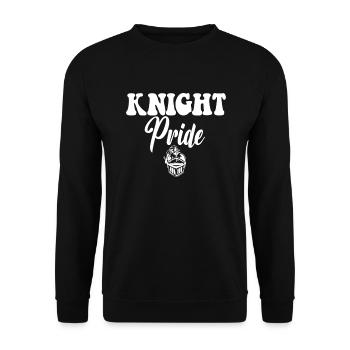 Knights Sports Team der Knight Pride High School - Unisex Pullover - Schwarz - Vorne - Alina (178cm) & Michal (187cm)