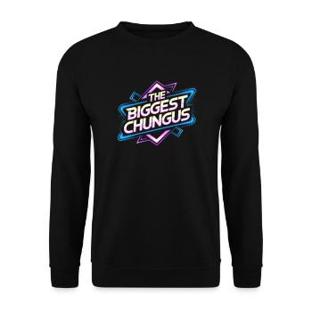 The Biggest Chungus Meme Funny Biggest Chungus - Unisex Sweatshirt - black - Front - Alina (178cm) & Michal (187cm)