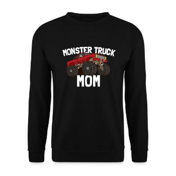 Maman Monster Truck - Sweat-shirt Unisexe - noir - Devant - Alina (178cm) & Michal (187cm)
