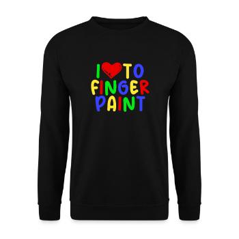 Herren schlüpfrige vulgäre Paare, die ich gerne mi - Unisex Pullover - Schwarz - Vorne - Alina (178cm) & Michal (187cm)