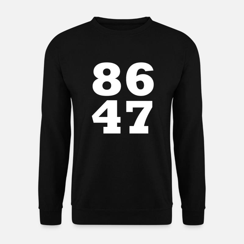 86 47 Anti- Subtiler Anti- 8647 - Unisex Pullover - Schwarz