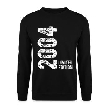 21 YEARS 21ST BIRTHDAY LIMITED EDITION 2004 - Unisex Sweatshirt - black - Front - Alina (178cm) & Michal (187cm)