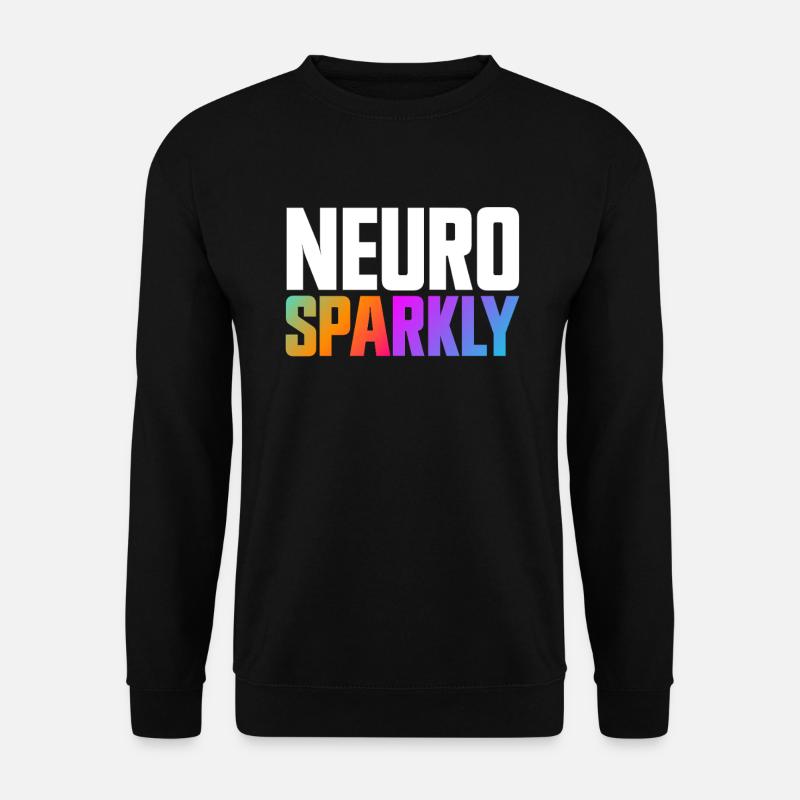 Neuro Sparkly Neurodiversität Autismus Bewusstsein - Unisex Pullover - Schwarz