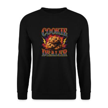 Kekshändler Bäcker Liebe Kekse Keks - Unisex Pullover - Schwarz - Vorne - Alina (178cm) & Michal (187cm)