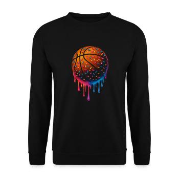 Basketball Basketball Player Boys - Unisex Sweatshirt - black - Front - Alina (178cm) & Michal (187cm)