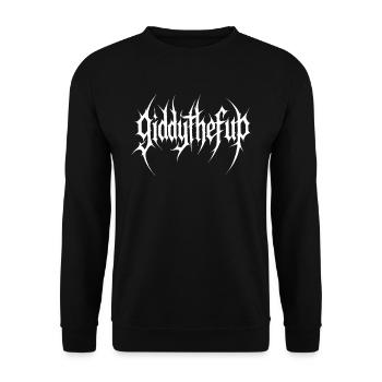 Giddythefup Pferderennen Derby Tag Giddy Up Derby - Unisex Pullover - Schwarz - Vorne - Alina (178cm) & Michal (187cm)