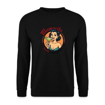 Mamacita a besoin d’une margarita - Sweat-shirt Unisexe - noir - Devant - Alina (178cm) & Michal (187cm)