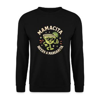 Mamacita a besoin d’une margarita - Sweat-shirt Unisexe - noir - Devant - Alina (178cm) & Michal (187cm)