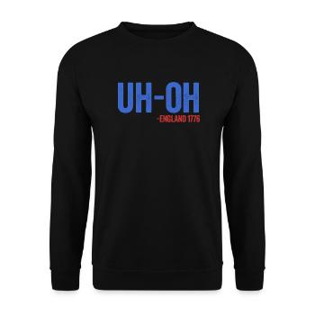 Oh-oh Angleterre 1776 drôle 4 juilletoh oh 1776 chemise - Sweat-shirt Unisexe - noir - Devant - Alina (178cm) & Michal (187cm)