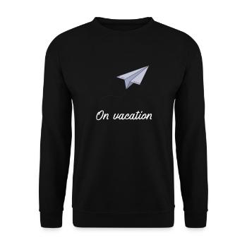 On vacation - Unisex Sweatshirt - black - Front - Alina (178cm) & Michal (187cm)