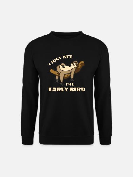 Cadeau de moufle du matin paresseux mocassins - Sweat-shirt Unisexe - noir