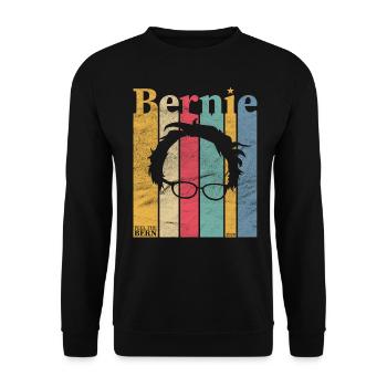Bernie 2020 Bernie Sanders Supporters - Unisex Sweatshirt - black - Front - Alina (178cm) & Michal (187cm)