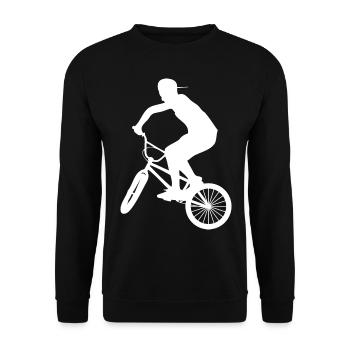 BMX - Unisex Sweatshirt - black - Front - Alina (178cm) & Michal (187cm)