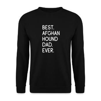 Afghan Hound - Unisex Pullover - Schwarz - Vorne - Alina (178cm) & Michal (187cm)