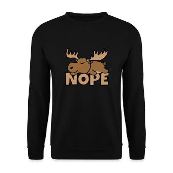 Non, l'orignal - Sweat-shirt Unisexe - noir - Devant - Alina (178cm) & Michal (187cm)