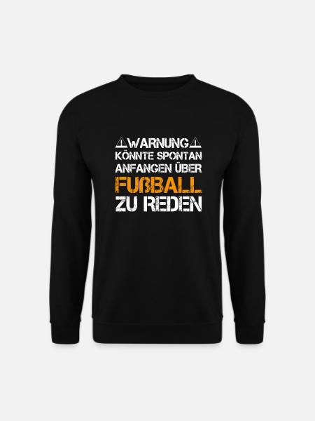 Fußball Warnung - Unisex Pullover - Schwarz