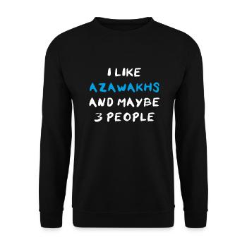 Azawakh - Sweat-shirt Unisexe - noir - Devant - Alina (178cm) & Michal (187cm)