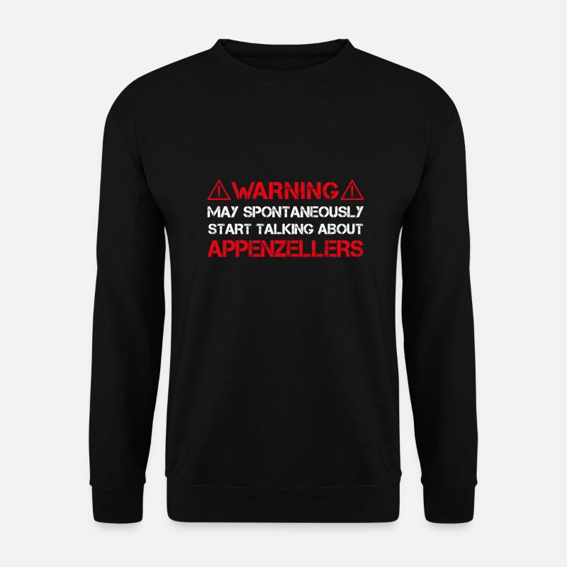 Appenzeller Sennenhund warning - Unisex Sweatshirt - black