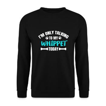 Whippet - Unisex Sweatshirt - black - Front - Alina (178cm) & Michal (187cm)