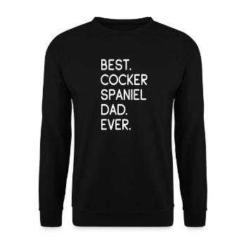 Cocker spaniel - Unisex Sweatshirt - black - Front - Alina (178cm) & Michal (187cm)