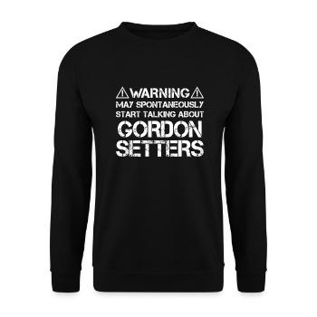 Gordon Setter - Unisex Sweatshirt - black - Front - Alina (178cm) & Michal (187cm)