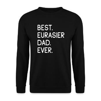 Eurasier - Unisex Sweatshirt - black - Front - Alina (178cm) & Michal (187cm)
