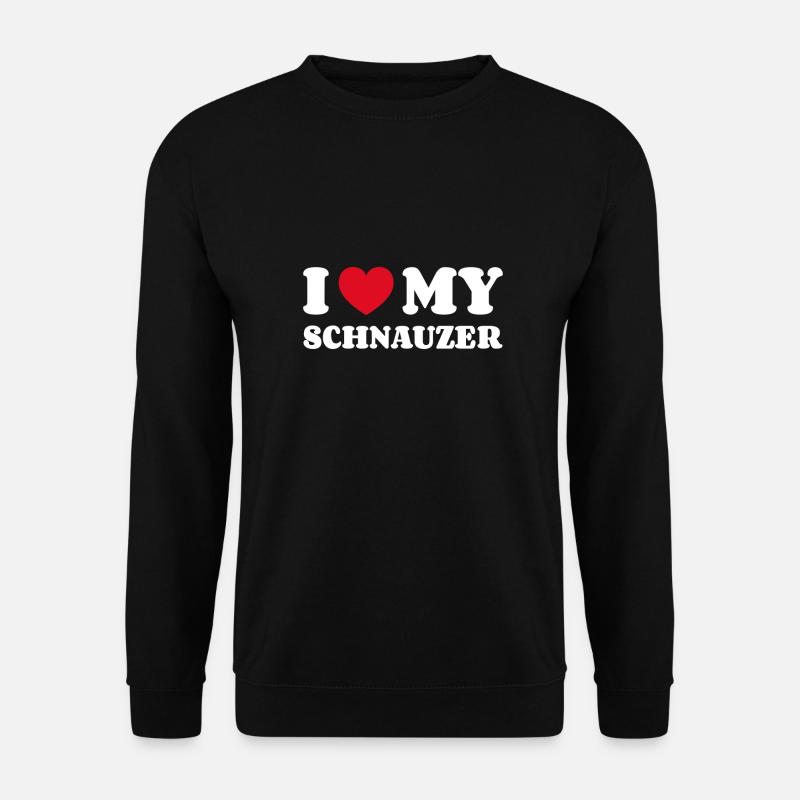 I love my schnauzer - Unisex Sweatshirt - black