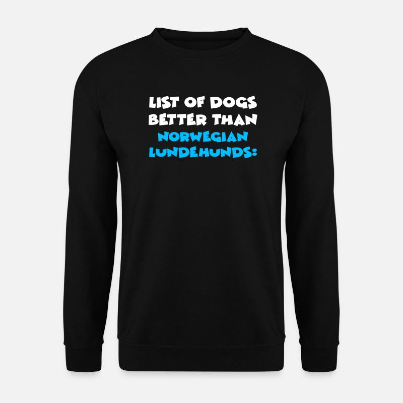 Norwegian Lundehund - Unisex Pullover - Schwarz