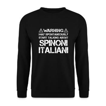 Spinone italien - Sweat-shirt Unisexe - noir - Devant - Alina (178cm) & Michal (187cm)
