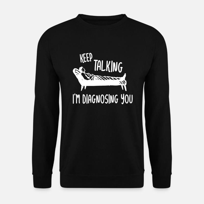 Psykoterapeut Funny Ordsprog Psykolog - Unisex sweater - sort