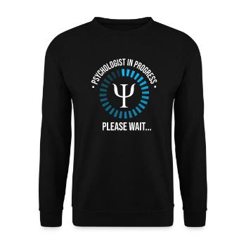 Psychology Student Psychology Student Study Psi - Unisex Sweatshirt - black - Front - Alina (178cm) & Michal (187cm)