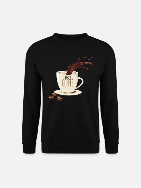 Kaffee Kaffee - Unisex Pullover - Schwarz
