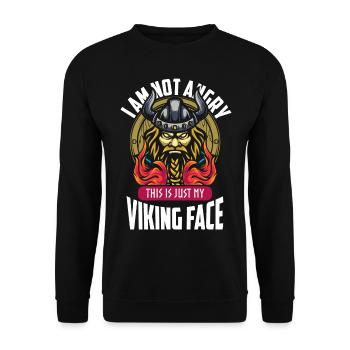 Valhalla Thor Warrior - Unisex Sweatshirt - black - Front - Alina (178cm) & Michal (187cm)