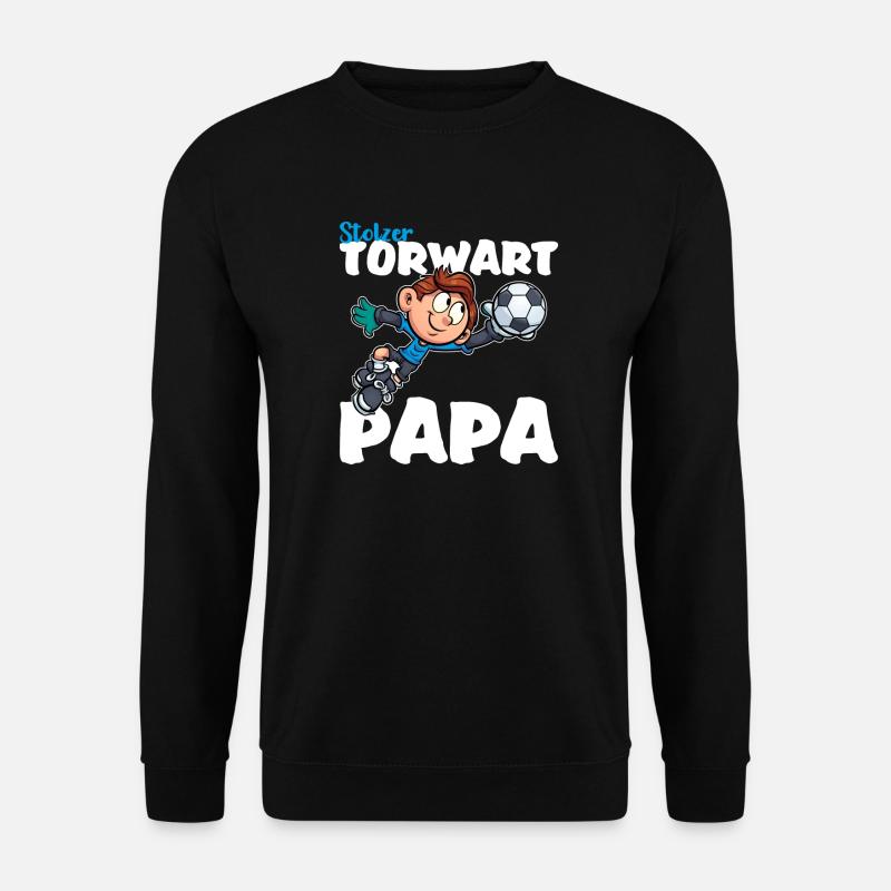 Torwart Papa - Unisex Pullover - Schwarz