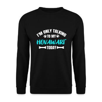 Hovawart - Sweat-shirt Unisexe - noir - Devant - Alina (178cm) & Michal (187cm)