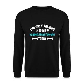 Hamiltonstövare - Unisex Sweatshirt - black - Front - Alina (178cm) & Michal (187cm)
