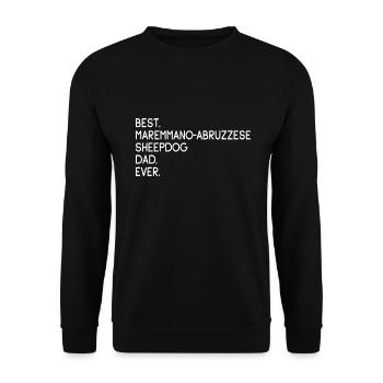 Maremmano-Abruzzese Sheepdog Dad - Unisex Sweatshirt - black - Front - Alina (178cm) & Michal (187cm)