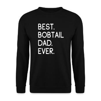 Bobtail Dad - Unisex Sweatshirt - black - Front - Alina (178cm) & Michal (187cm)