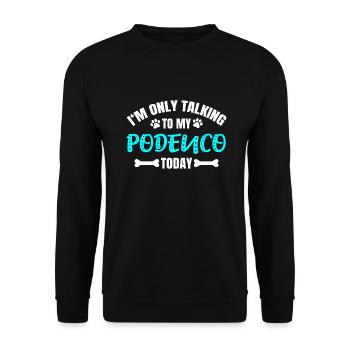 Podenco - Sweat-shirt Unisexe - noir - Devant - Alina (178cm) & Michal (187cm)