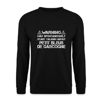 Petit Bleu de Gascogne - Unisex Pullover - Schwarz - Vorne - Alina (178cm) & Michal (187cm)