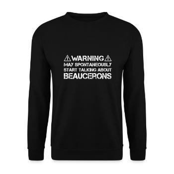Beauceron - Unisex Pullover - Schwarz - Vorne - Alina (178cm) & Michal (187cm)