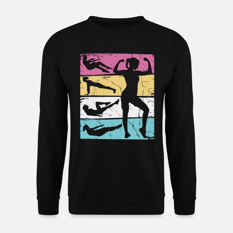 Fitness girl Vintage - Unisex Pullover - Schwarz